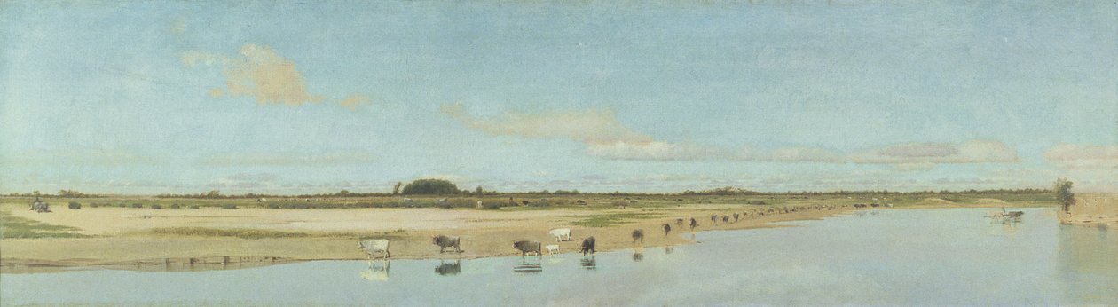 Ofanto-joki tekijältä Giuseppe de Nittis