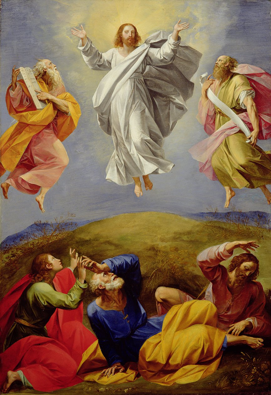 Kirkastuminen (öljy kankaalle) tekijältä Giuseppe (1568 1640) Cesari