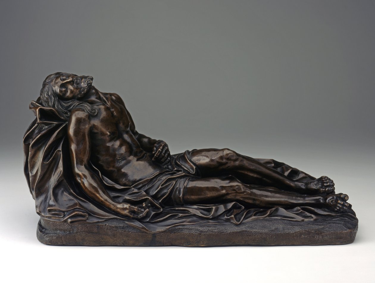 Syrjäytynyt Kristus, n. 1670-1680 (pronssi) tekijältä Giuseppe (attr.to) Mazzolini
