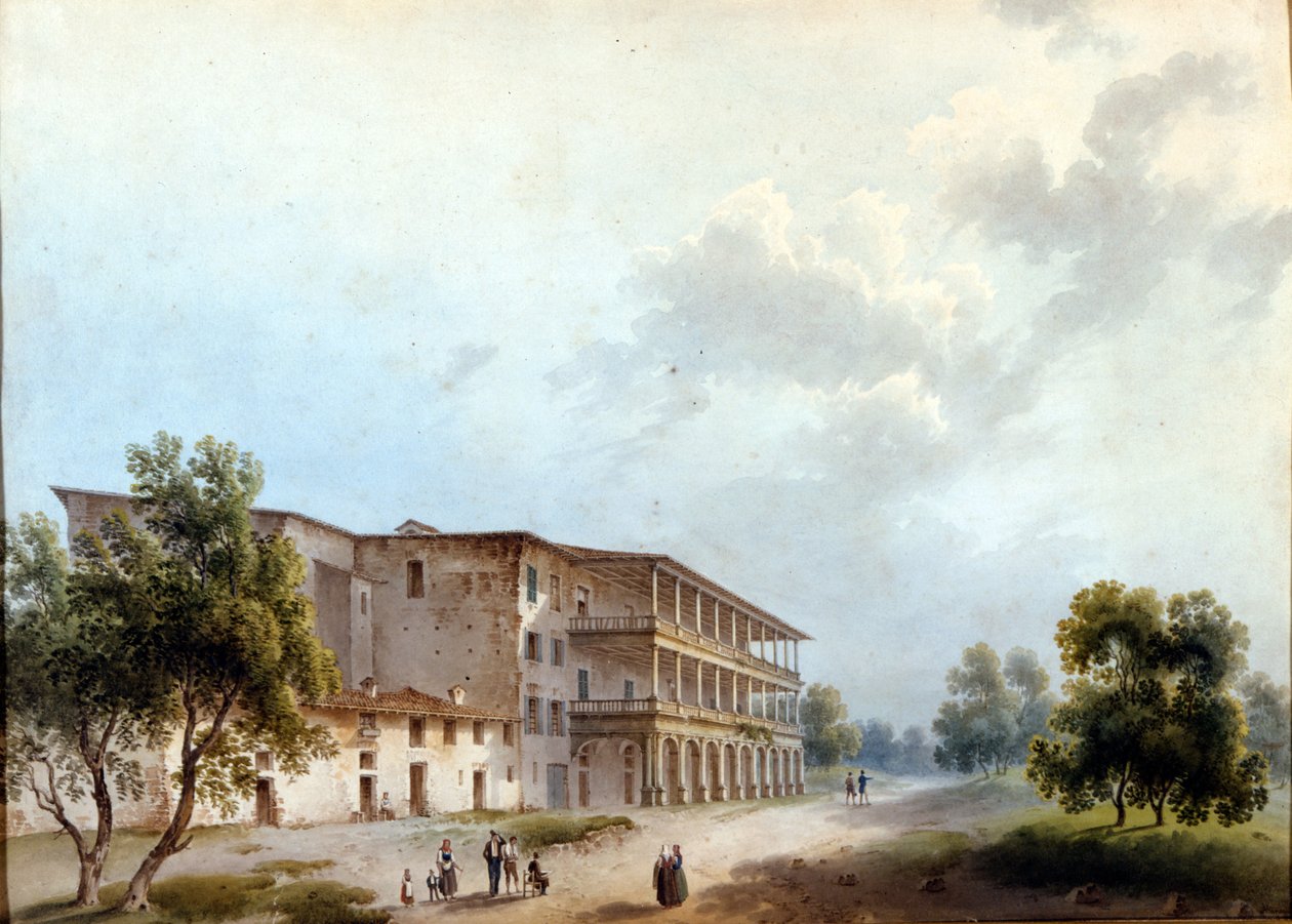 Milano, Simonetta Villa. Alinovin maalaus. Stendhal nimesi Angela Pietragrua Lady Simonettan uudelleen. Milanon museo, Milano tekijältä Giuseppe Alinovi