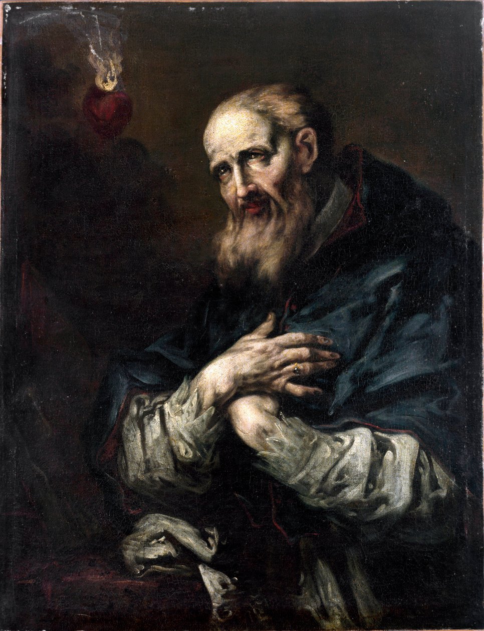 Saint Francois-de-Sales (Saint Francois de Sales) (1567-1622), Giuseppe Antonio Piancan (1703-1757) Eveque de Geneven maalaus 1700-luvun Genes, Galleria di Palazzo Bianco tekijältä Giuseppe Antonio Pianca
