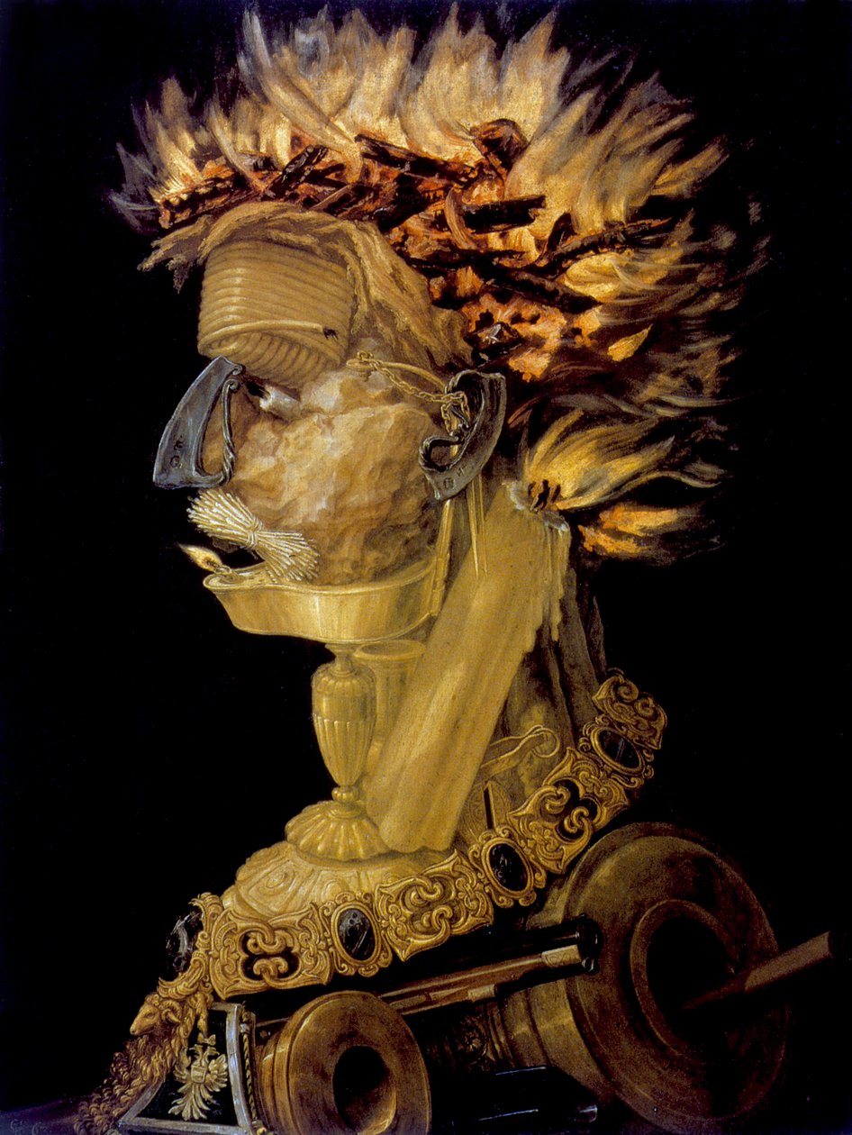 Tuli, 1566 tekijältä Giuseppe Arcimboldi