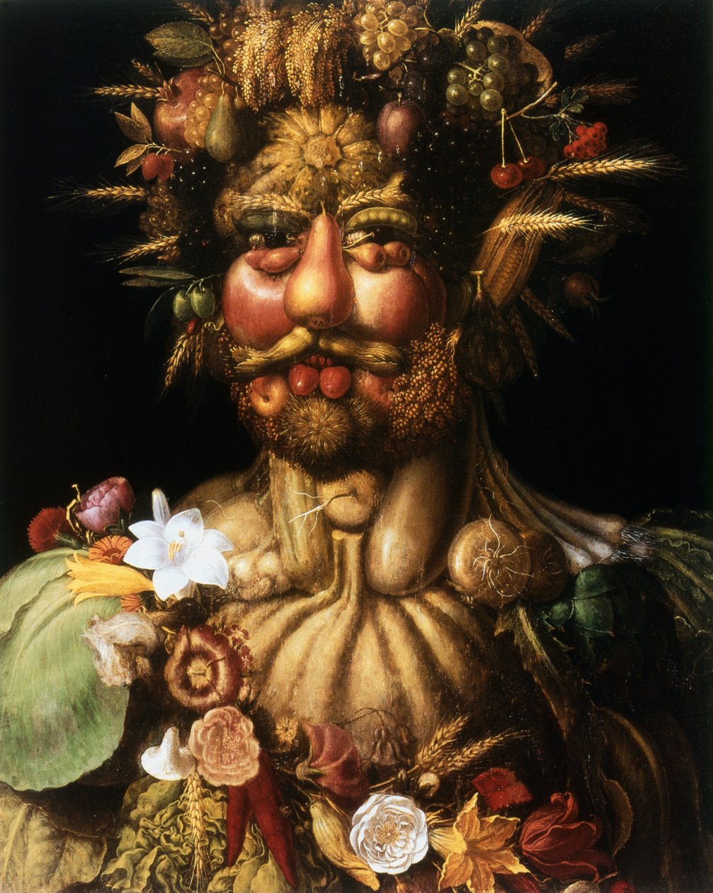 Vertumnus - Rudolf II, c1590 tekijältä Giuseppe Arcimboldi