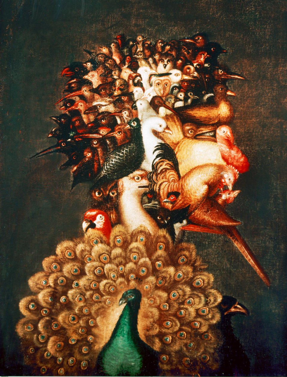 Ilma. Neljän elementin sarjasta (öljy kankaalle). tekijältä Giuseppe Arcimboldo