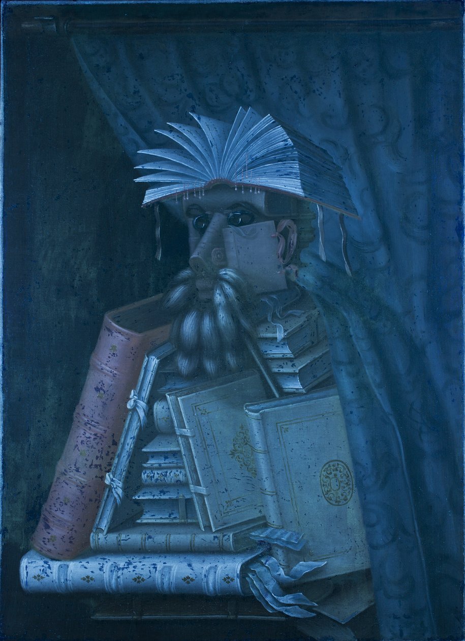 Kirjastonhoitaja tekijältä Giuseppe Arcimboldo