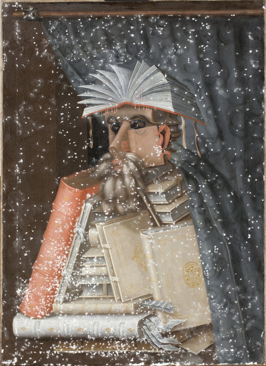 Kirjastonhoitaja tekijältä Giuseppe Arcimboldo