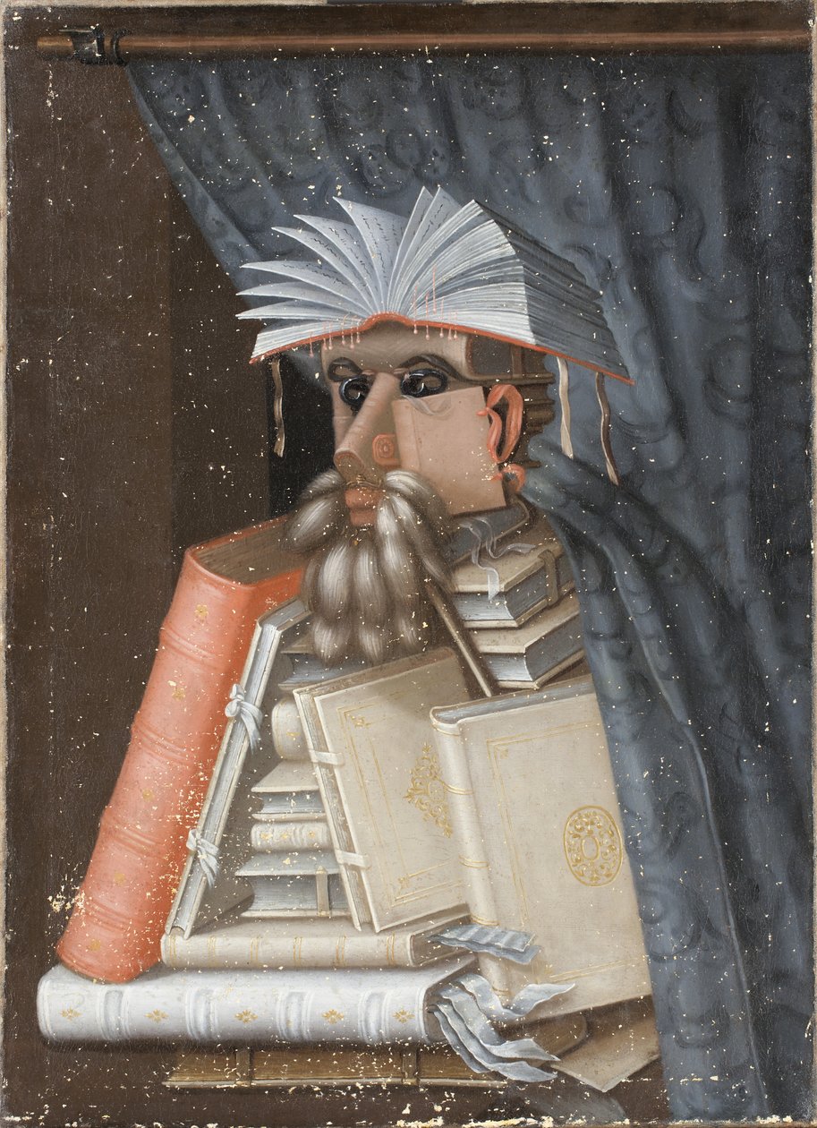 Kirjastonhoitaja tekijältä Giuseppe Arcimboldo