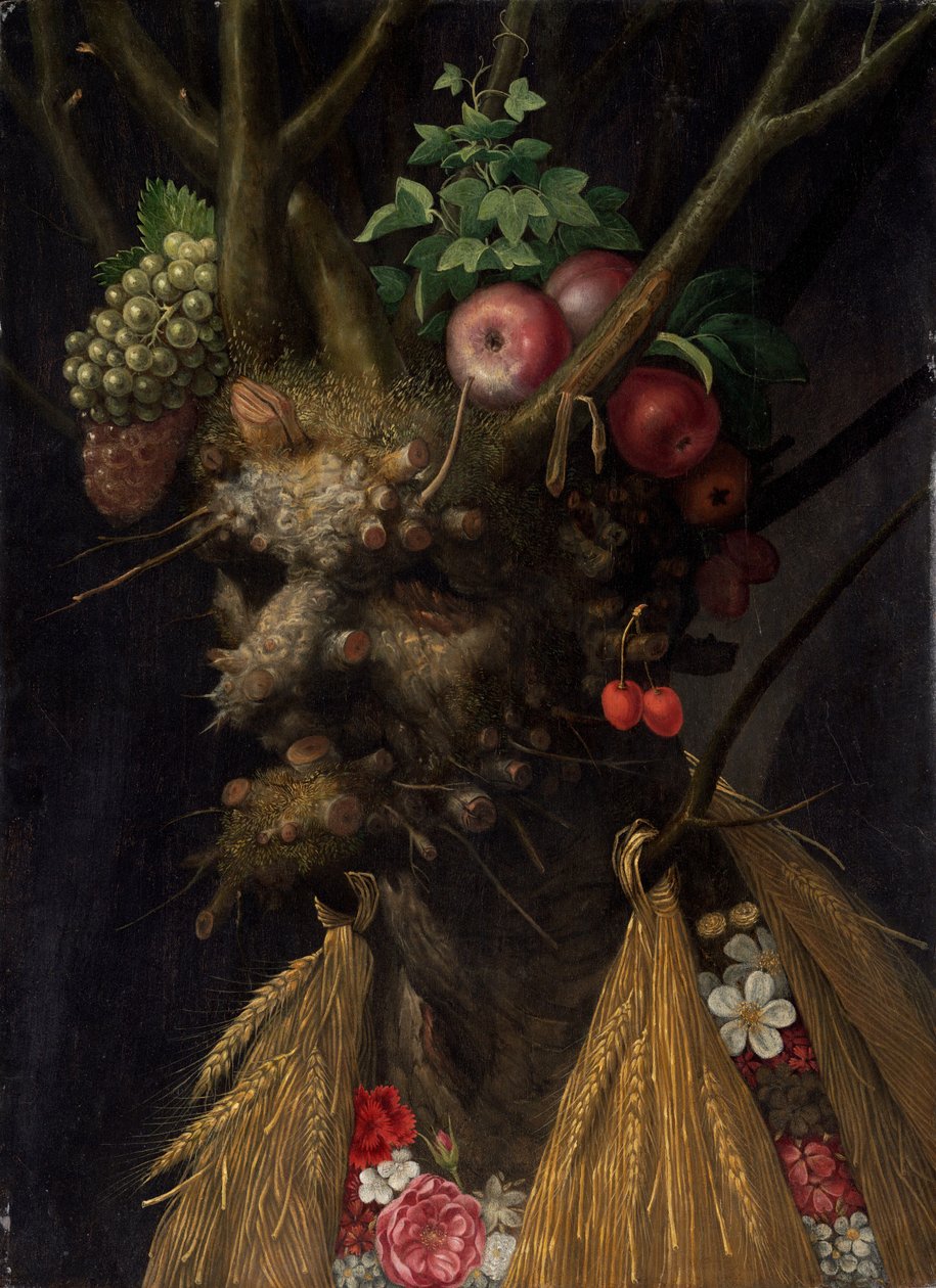 Neljä vuodenaikaa yhdessä päässä tekijältä Giuseppe Arcimboldo