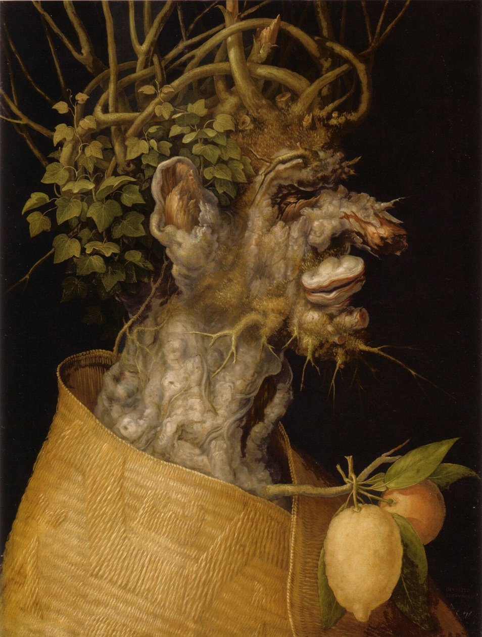 saksa: Winter Allegory of Winter tekijältä Giuseppe Arcimboldo
