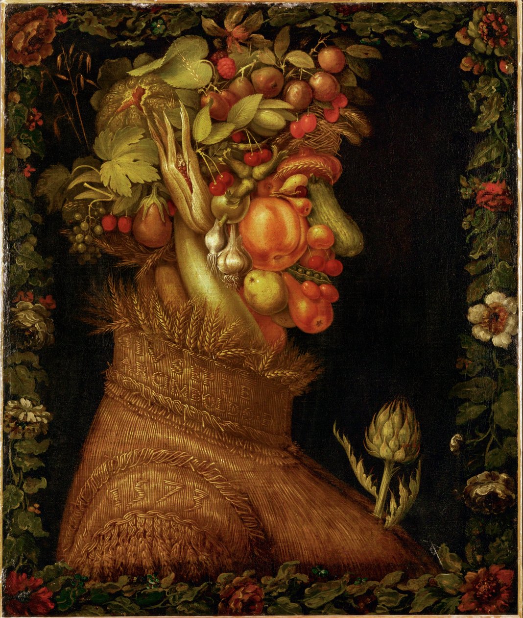 Kesä, allegoria ... tekijältä Giuseppe Arcimboldo