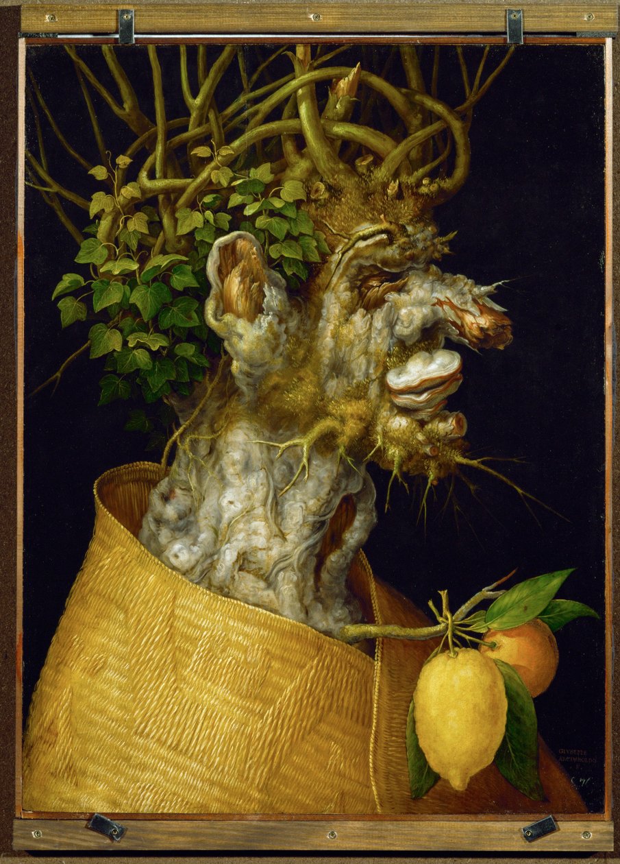 Talvi, allegoria ... (limewood) tekijältä Giuseppe Arcimboldo
