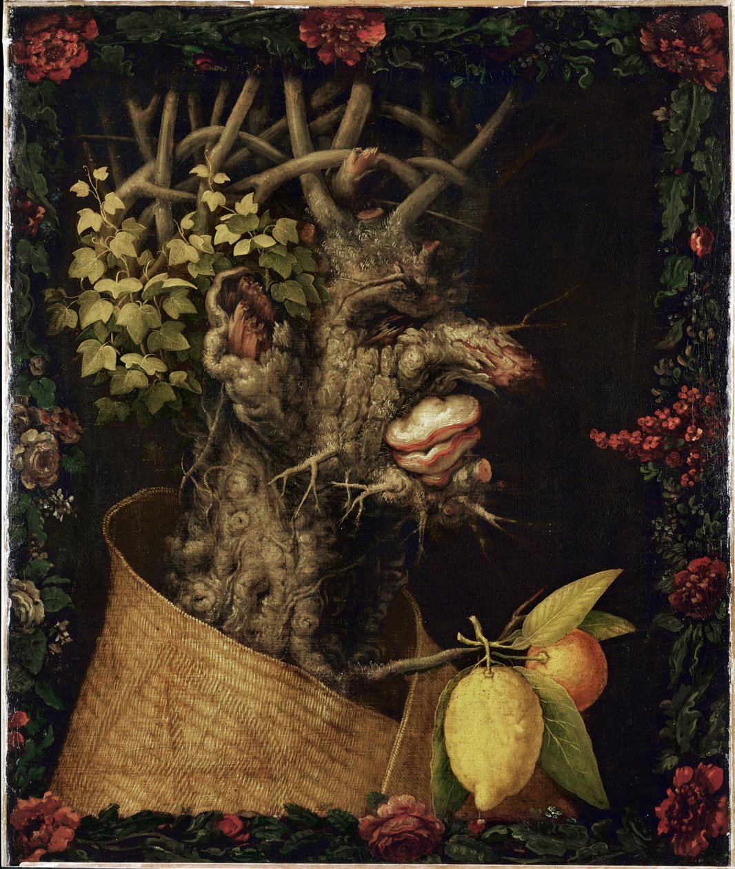 Talvi, allegoria ... tekijältä Giuseppe Arcimboldo