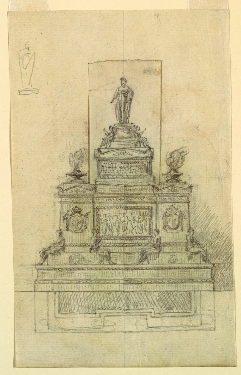 Suunnittelu monumentille tekijältä Giuseppe Barberi