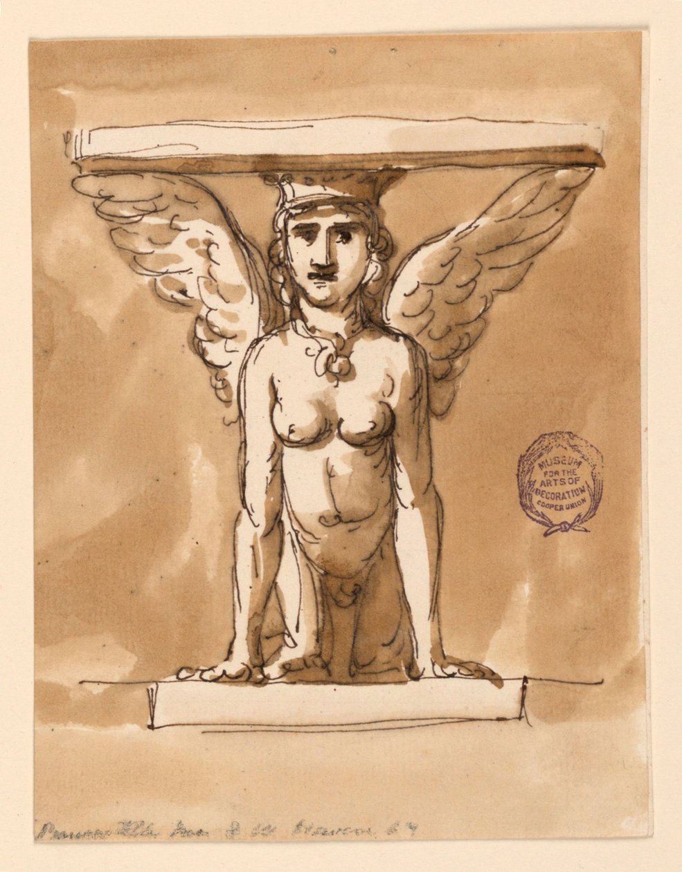 Pöytä Sphinx-jalustalla tekijältä Giuseppe Barberi
