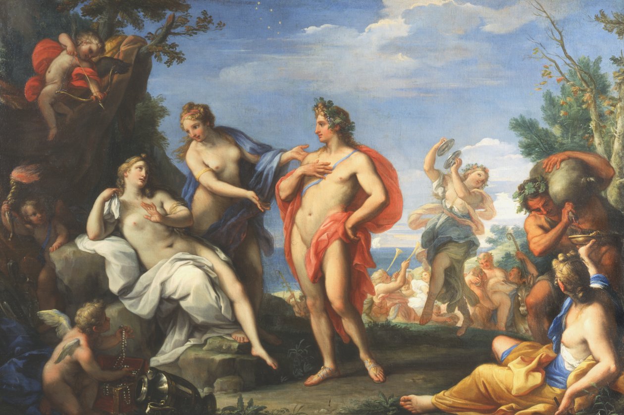 Bacchus ja Ariadne tekijältä Giuseppe Bartolomeo Chiari