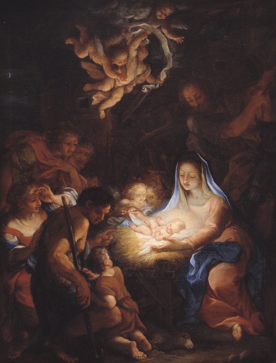 Paimenten palvonta tekijältä Giuseppe Bartolomeo Chiari