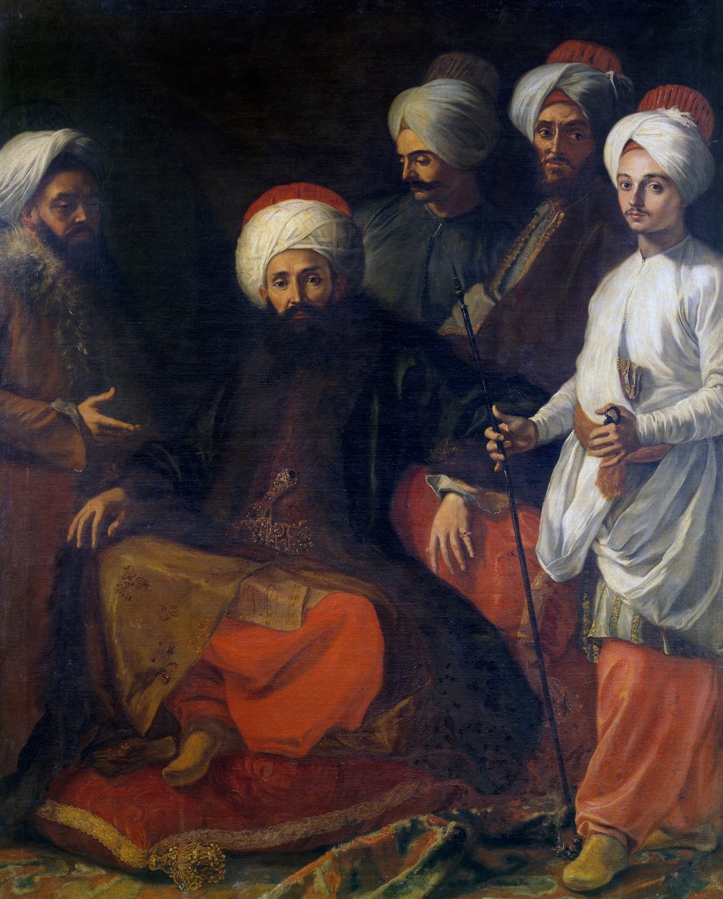 Turkin suurlähetystö vuonna 1741 (maalaus) tekijältä Giuseppe Bonito