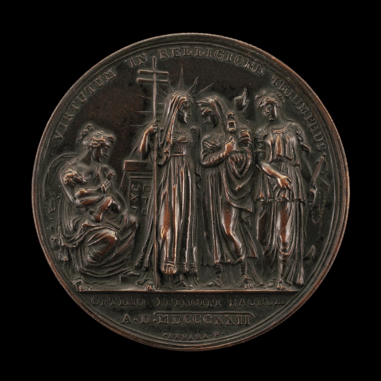 Uskonnon voiton allegoria [käänteinen], 18221823. tekijältä Giuseppe Cerbara