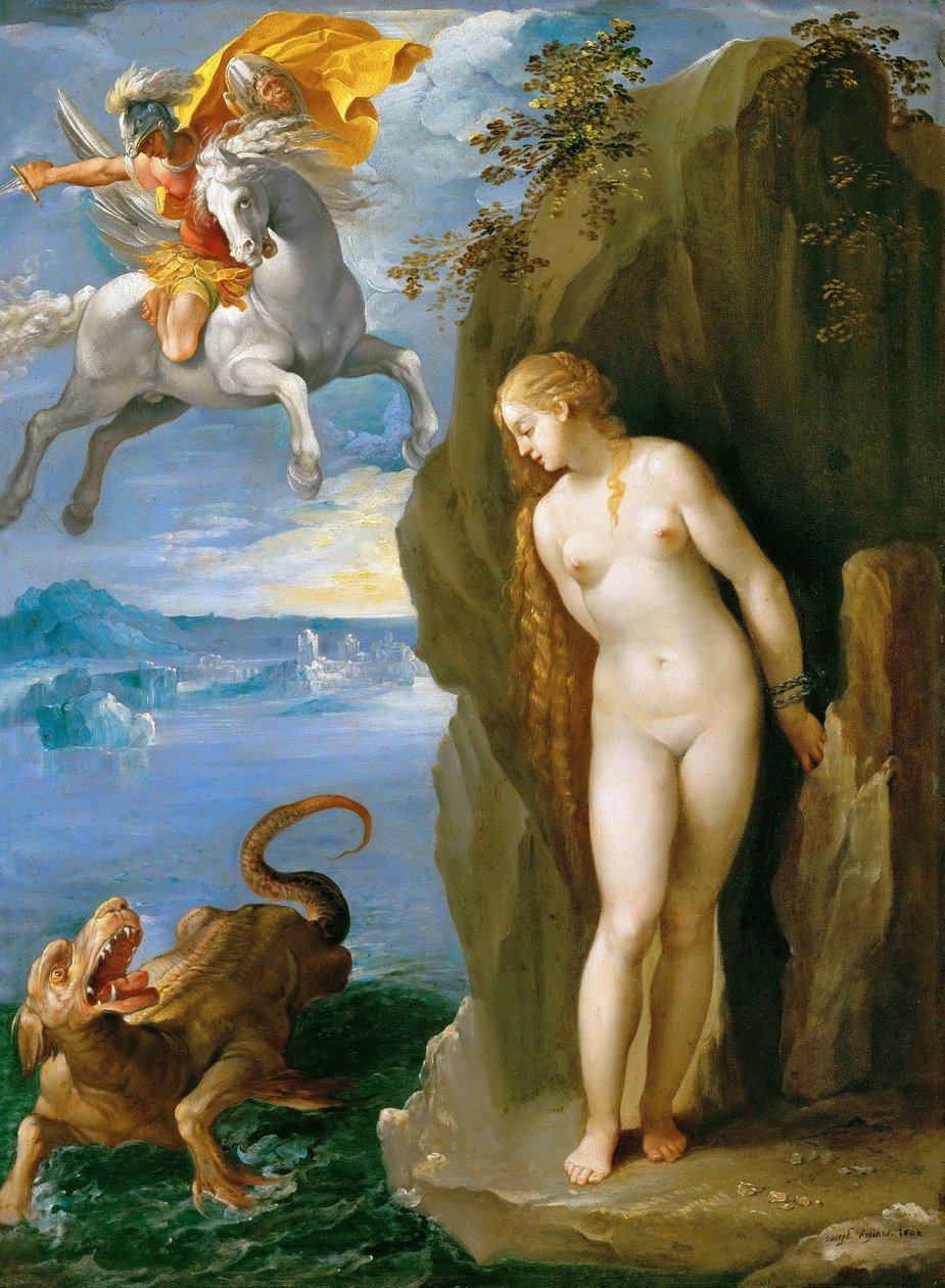 Saksa: Perseus befreit Andromeda Perseus ja Andromeda Perseus ja Andromeda tekijältä Giuseppe Cesari