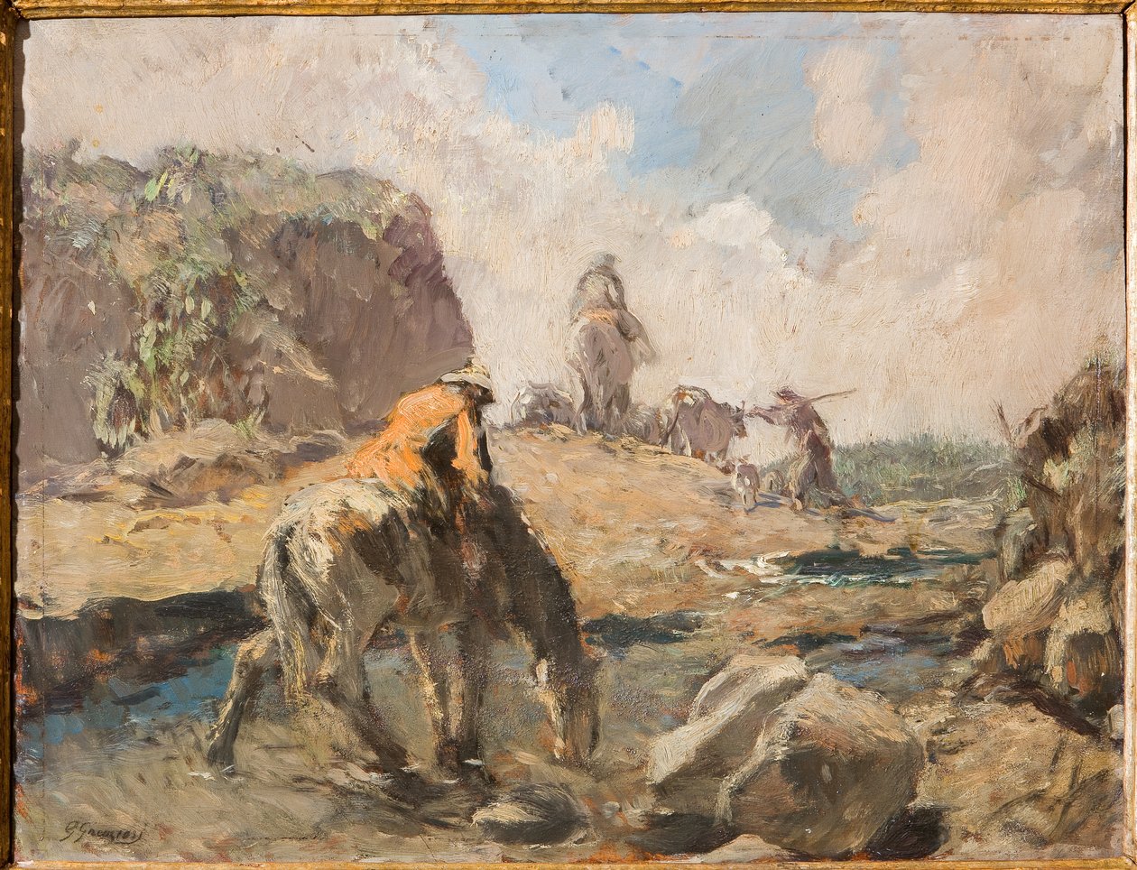 Ford (öljy vanerille) tekijältä Giuseppe Graziosi