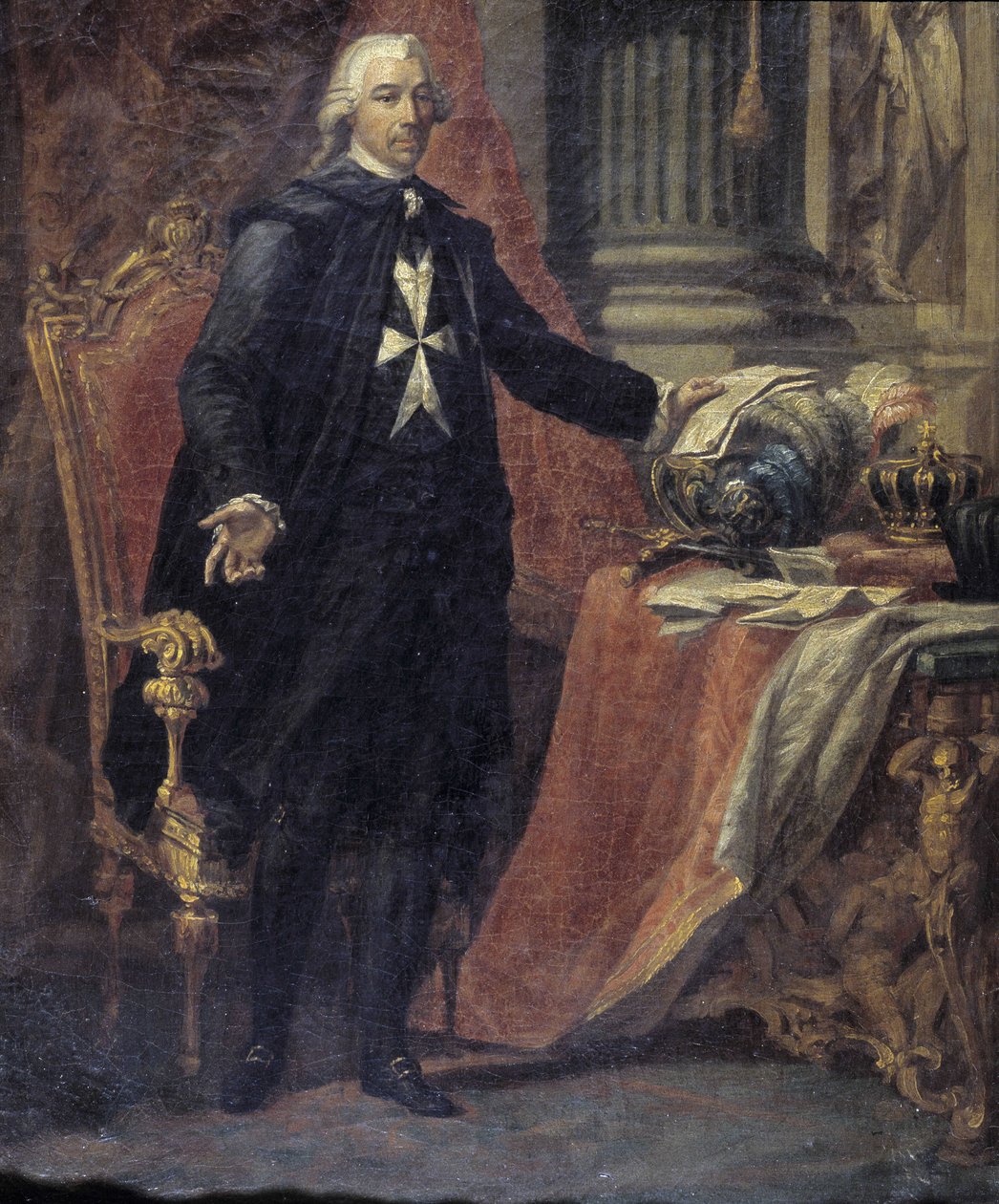 Giuseppe Grechin (1755 - 1787) M. de Rohanin muotokuva. 14 x 11 cm. tekijältä Giuseppe Grech