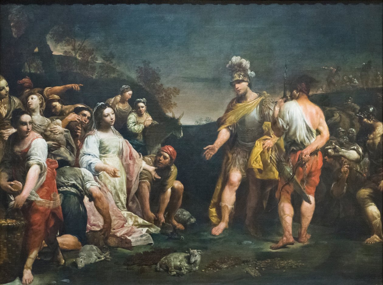 David e Abigail Finlandês tekijältä Giuseppe Maria (1665 1747) Crespi