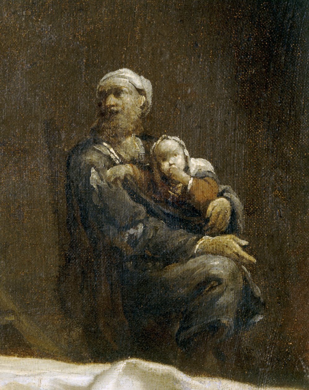 La femme a la puce - Nainen, jolla on kirppu ... tekijältä Giuseppe Maria (1665 1747) Crespi