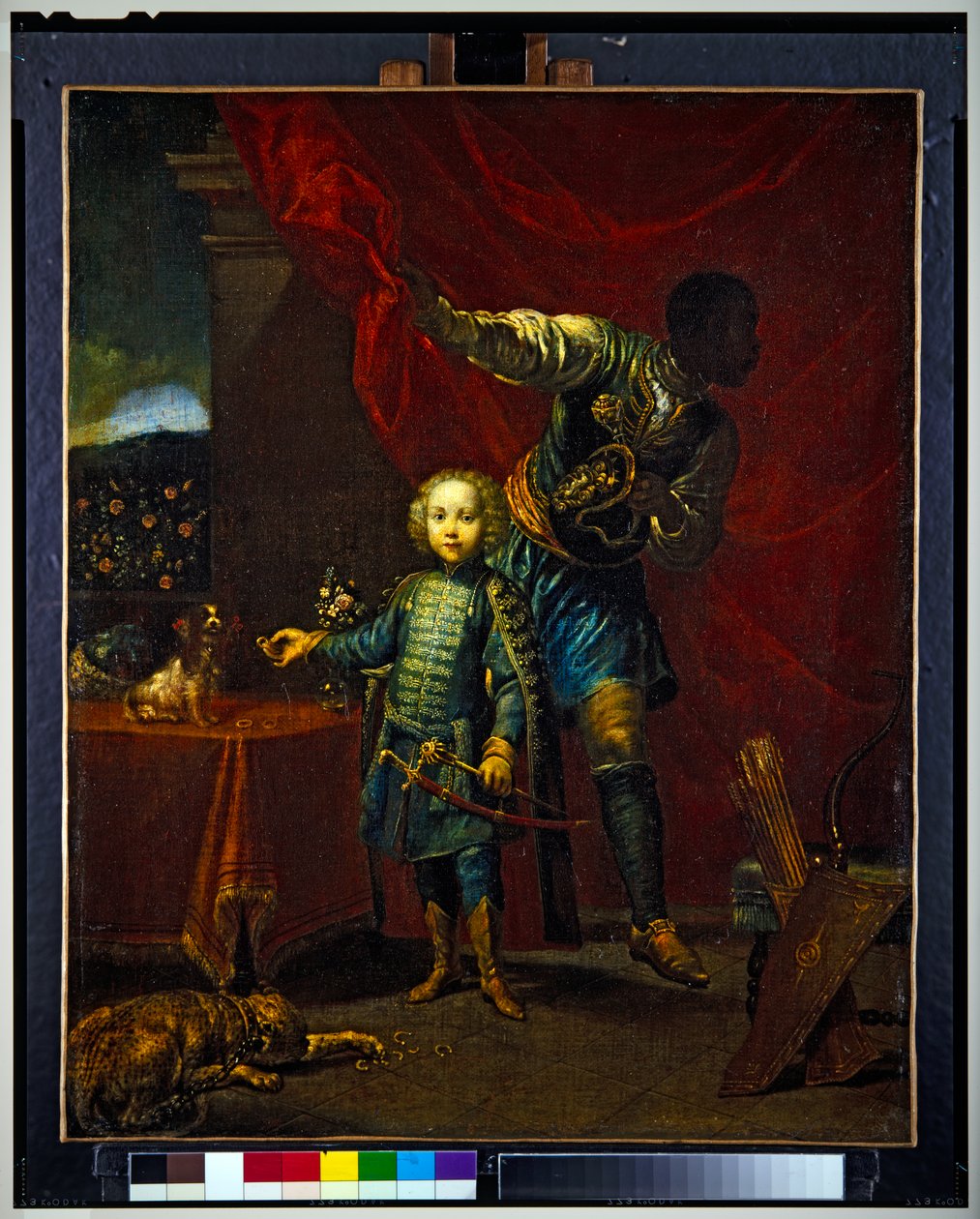 Nuoren pojan muotokuva, jonka sanotaan olevan kenraali Johann Pálffyn poika (maalaus) tekijältä Giuseppe Maria (1665 1747) Crespi