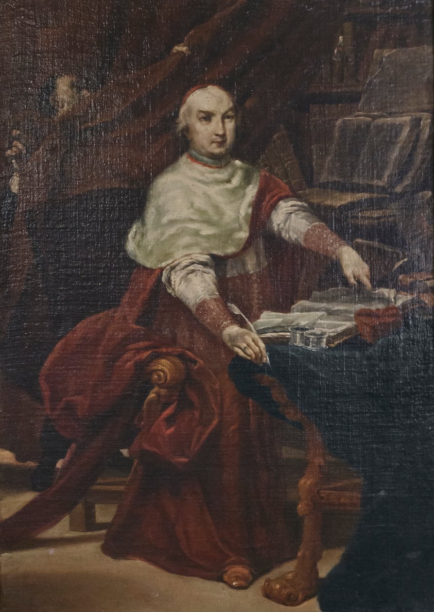 Kardinaali Prospero Lambertinin muotokuva tekijältä Giuseppe Maria (1665 1747) Crespi