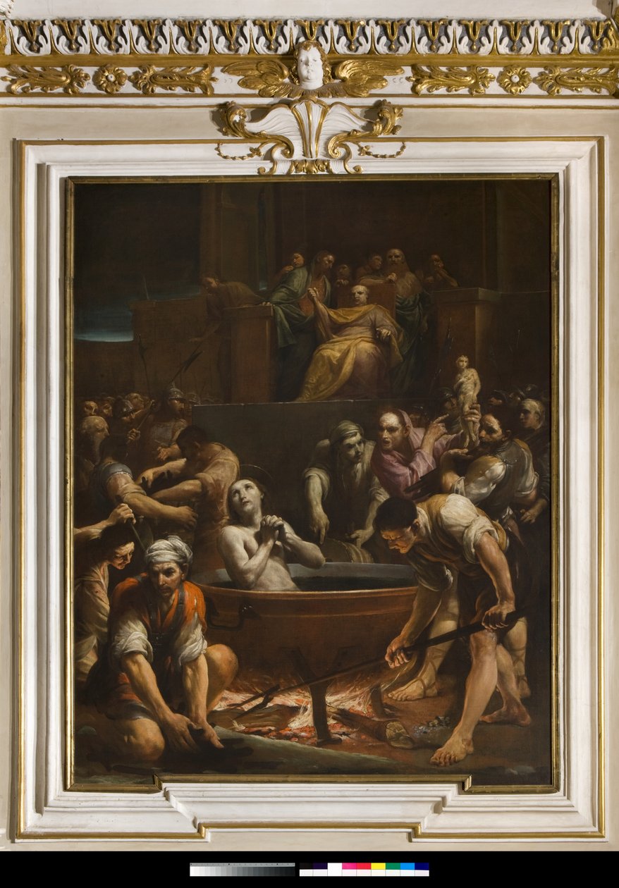 Pyhän evankelista Johannes marttyyrikuolema tekijältä Giuseppe Maria Crespi