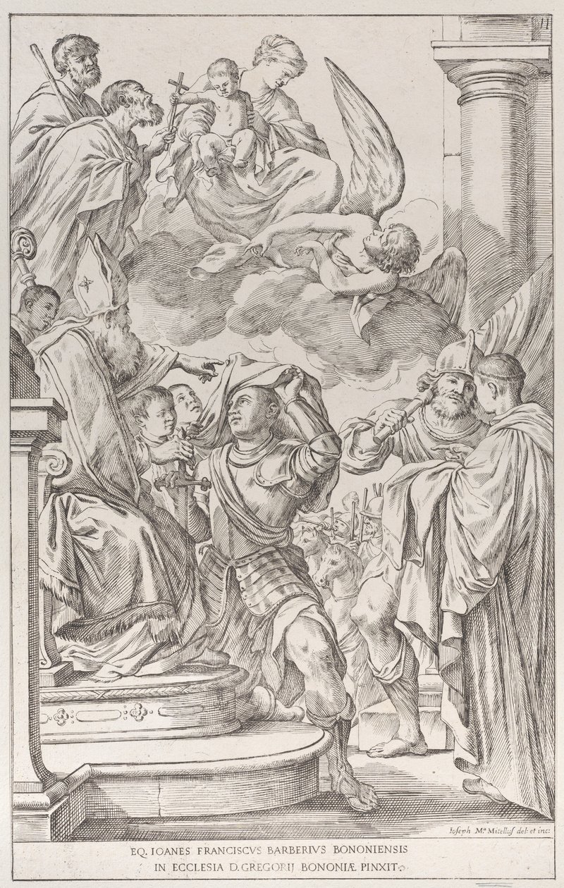 Levy 11: Pyhä Vilhelm Akvitanialainen, 1678. tekijältä Giuseppe Maria Mitelli