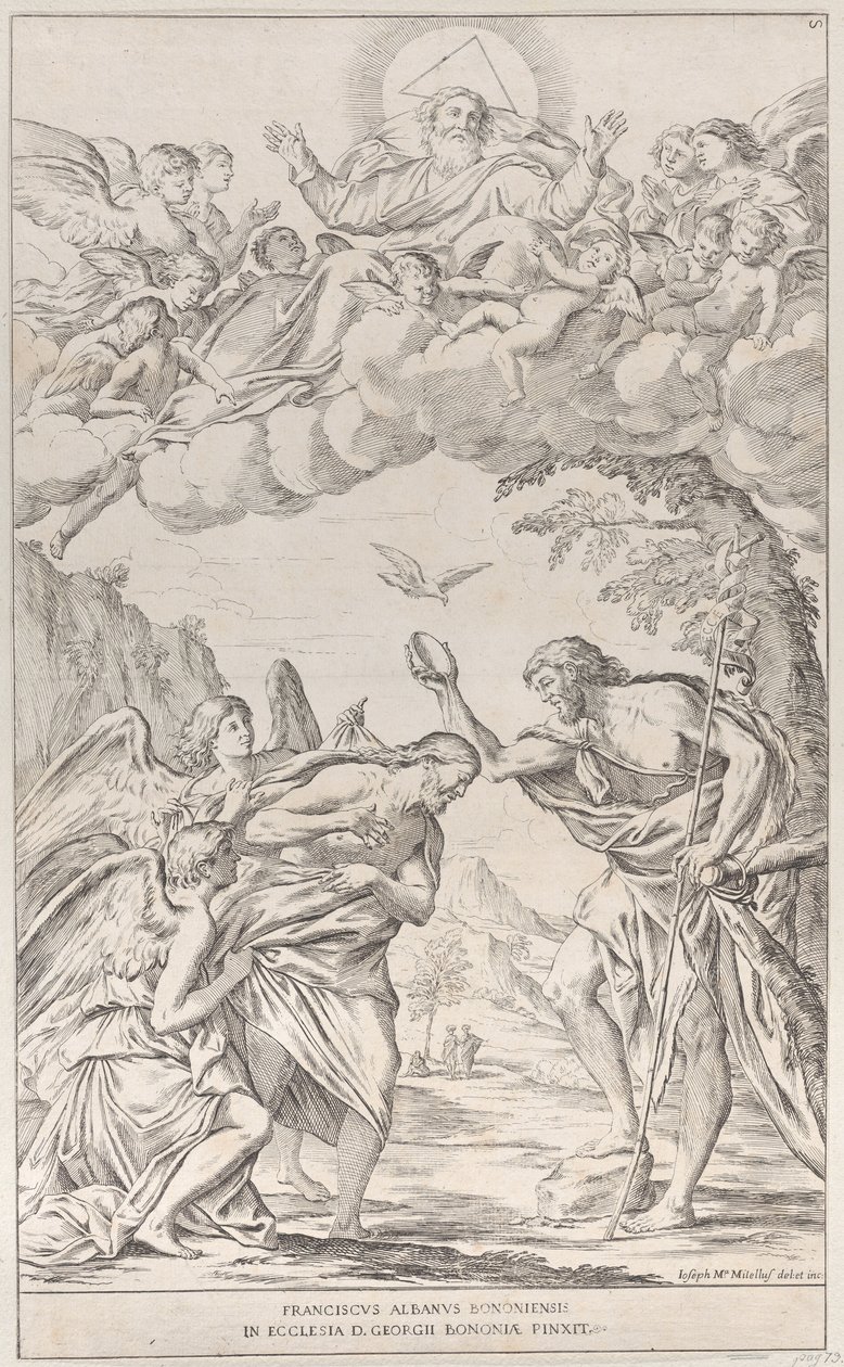 Levy 8: Kristuksen kaste, 1678. tekijältä Giuseppe Maria Mitelli