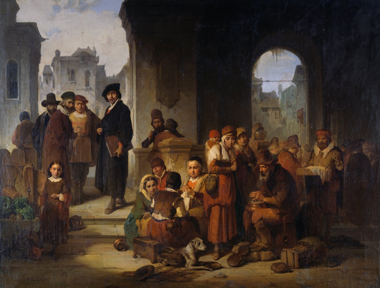Rembrandt ja hänen mallinsa tekijältä Giuseppe Mazza