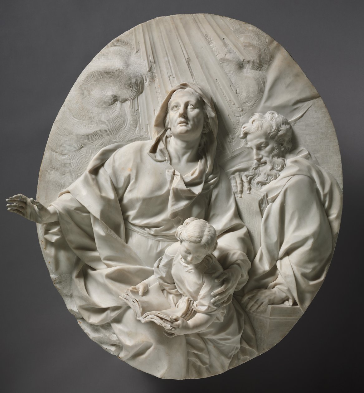 Neitsyen koulutus, n. 1700 tekijältä Giuseppe Mazzuoli