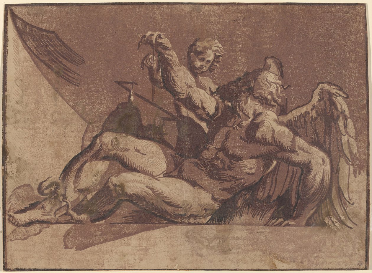Saturnus tekijältä Giuseppe Nicolo Vicentino, after Giovanni Antonio Pordenone
