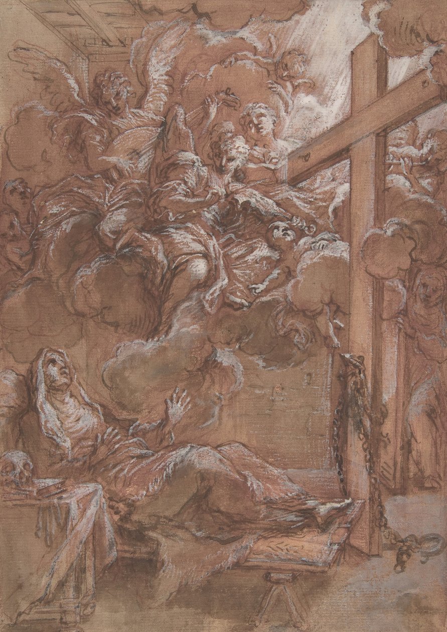 Siunatun Giacinta Marescottin ekstaasi, n. 1675-1714. tekijältä Giuseppe Passeri