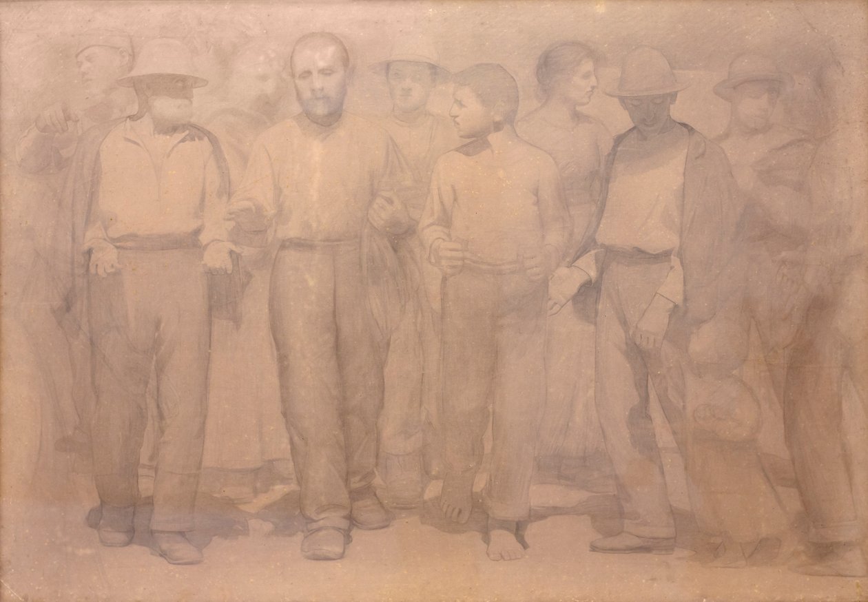 Sarjakuva neljännelle osavaltiolle tekijältä Giuseppe Pellizza da Volpedo