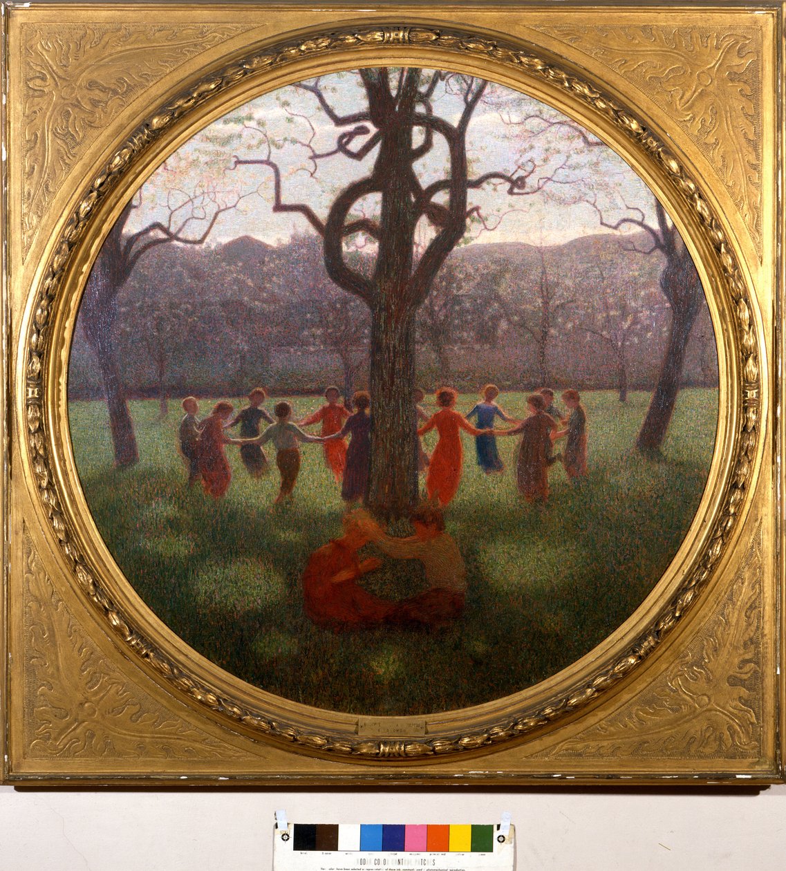 Girotondo tai kevään idylli: kevään pyöreä tai idylli. Giuseppe Pellizza da Volpedon (1868-1907) maalaus tekijältä Giuseppe Pellizza da Volpedo
