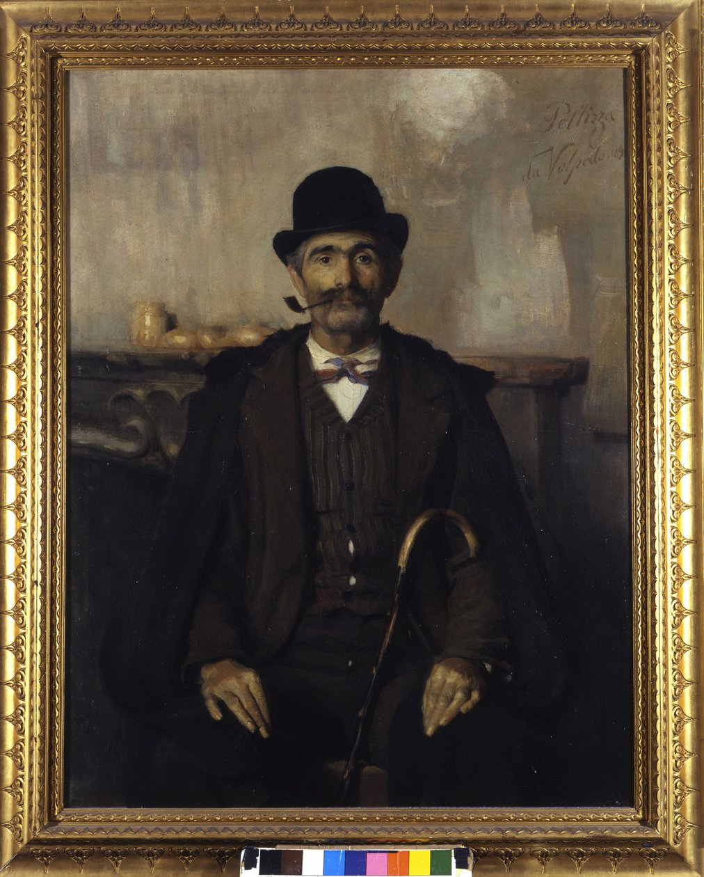 Giuseppe Giani, sovittelija (sovittelijan Giuseppe Gianin muotokuva). Giovanni Pellizza da Volpedon (1868-1907) maalaus tekijältä Giuseppe Pellizza da Volpedo