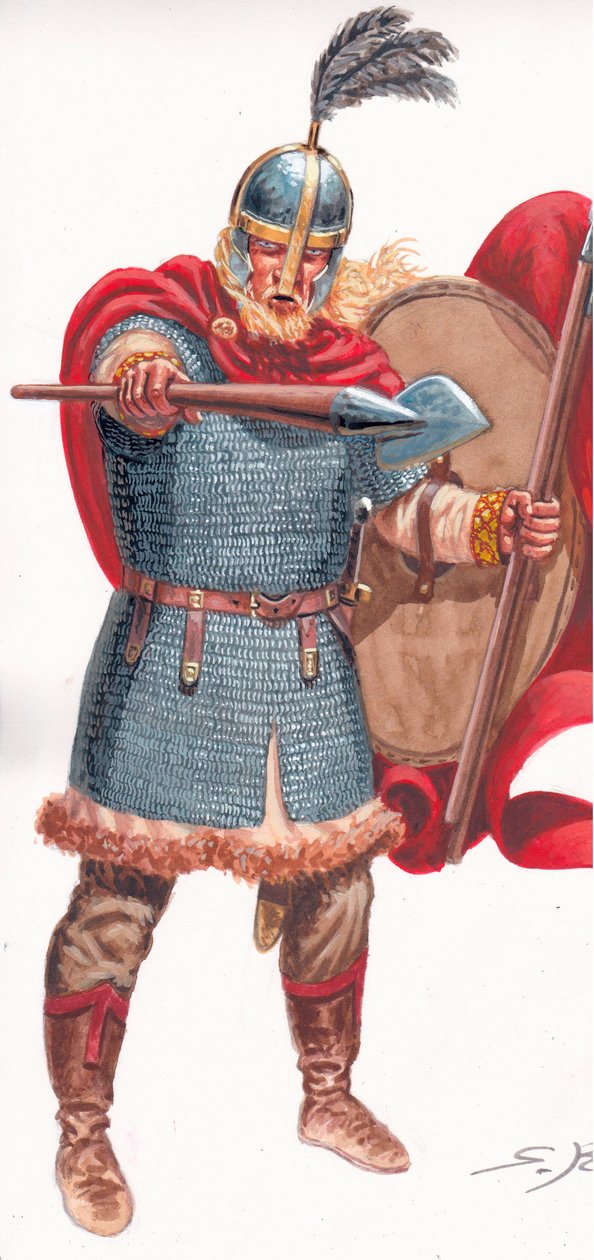 Barbaarijohtaja (visigootti-gootti tai vandaali) tekijältä Giuseppe Rava