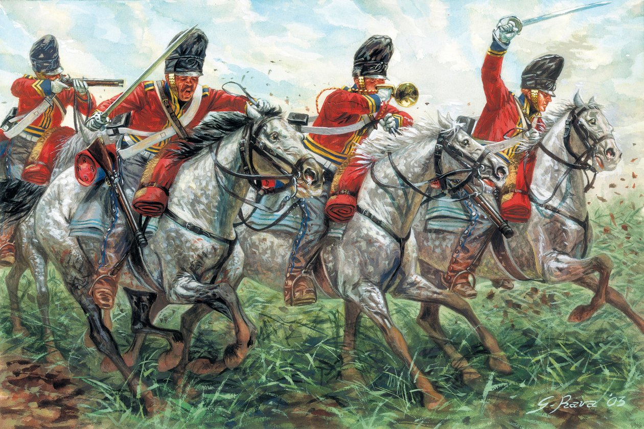 First Empire: Skotlannin Lohikäärmerykmentin hyökkäys, Waterloo tekijältä Giuseppe Rava