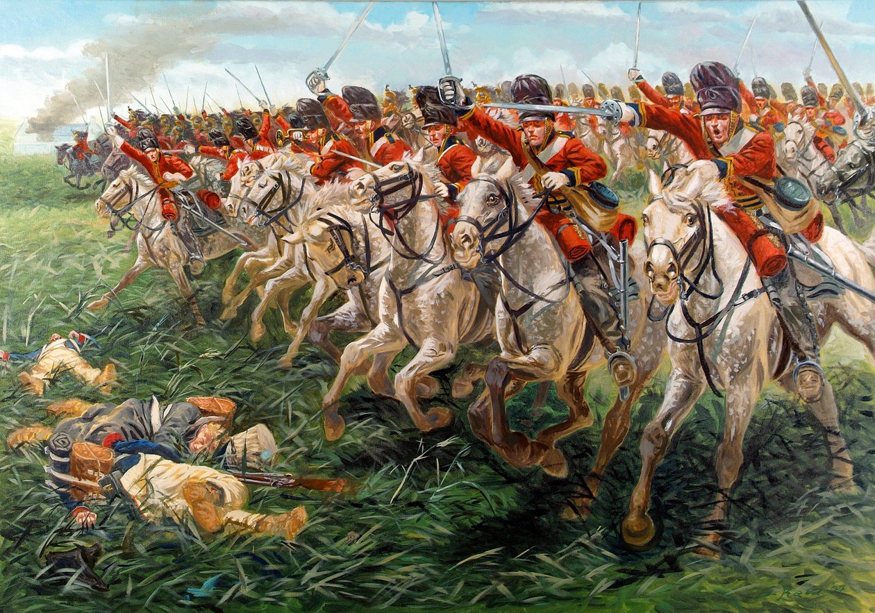 First Empire: Skotlannin Lohikäärmerykmentin hyökkäys, Waterloo tekijältä Giuseppe Rava