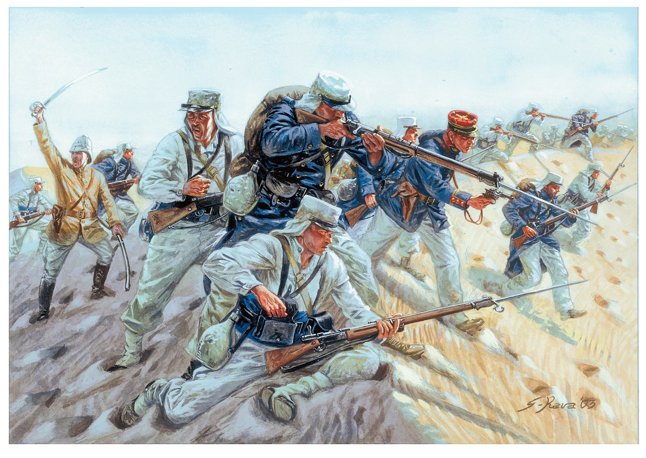Marche ou creve Soldiers de la Legion etrangere francaise - Ranskan muukalaislegioona: "Kuvitus: Giuseppe Rava. tekijältä Giuseppe Rava
