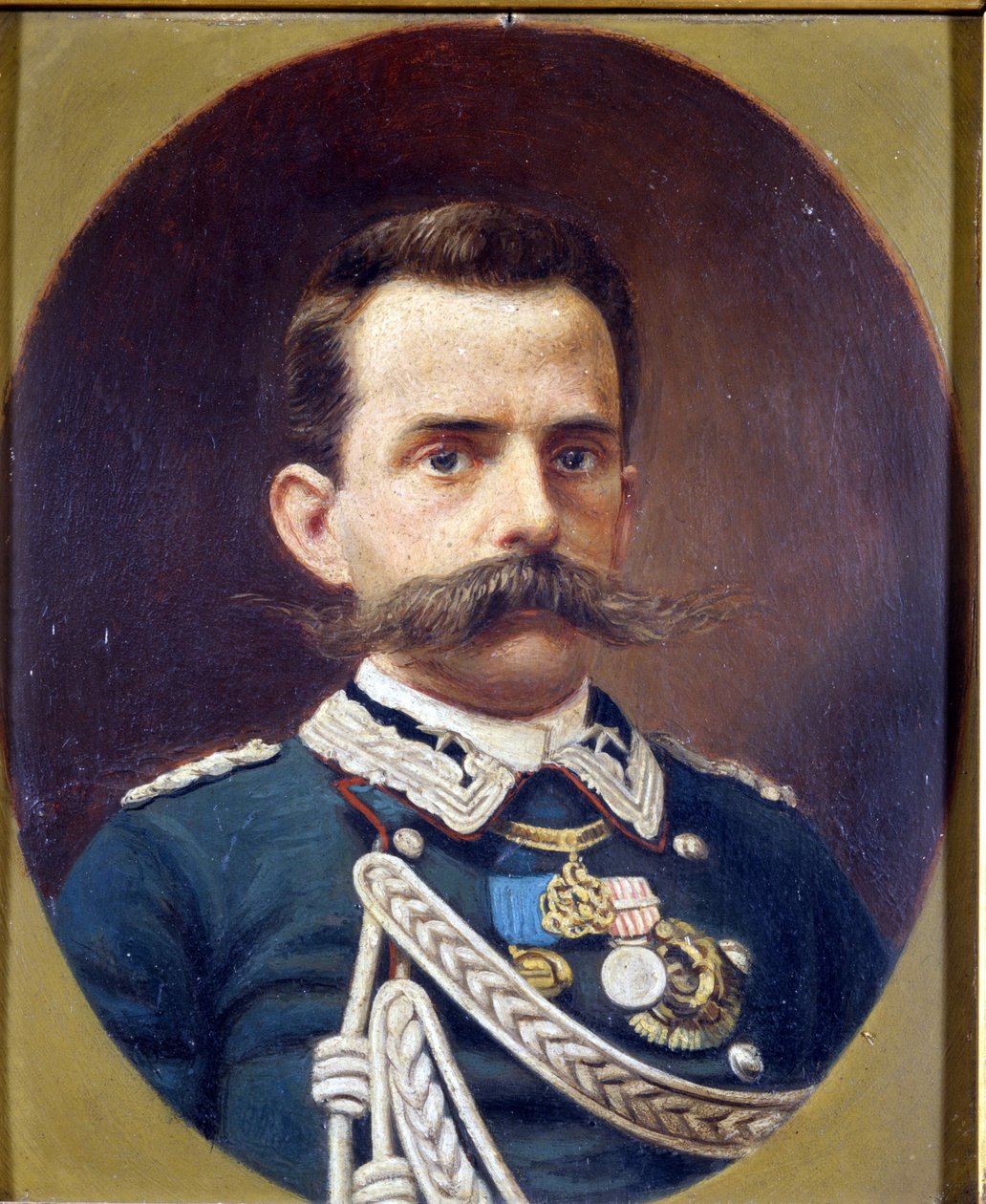 Humbert I (1844-1900). G. Rivan maalaus. Risorgimenton museo. Milano tekijältä Giuseppe Riva