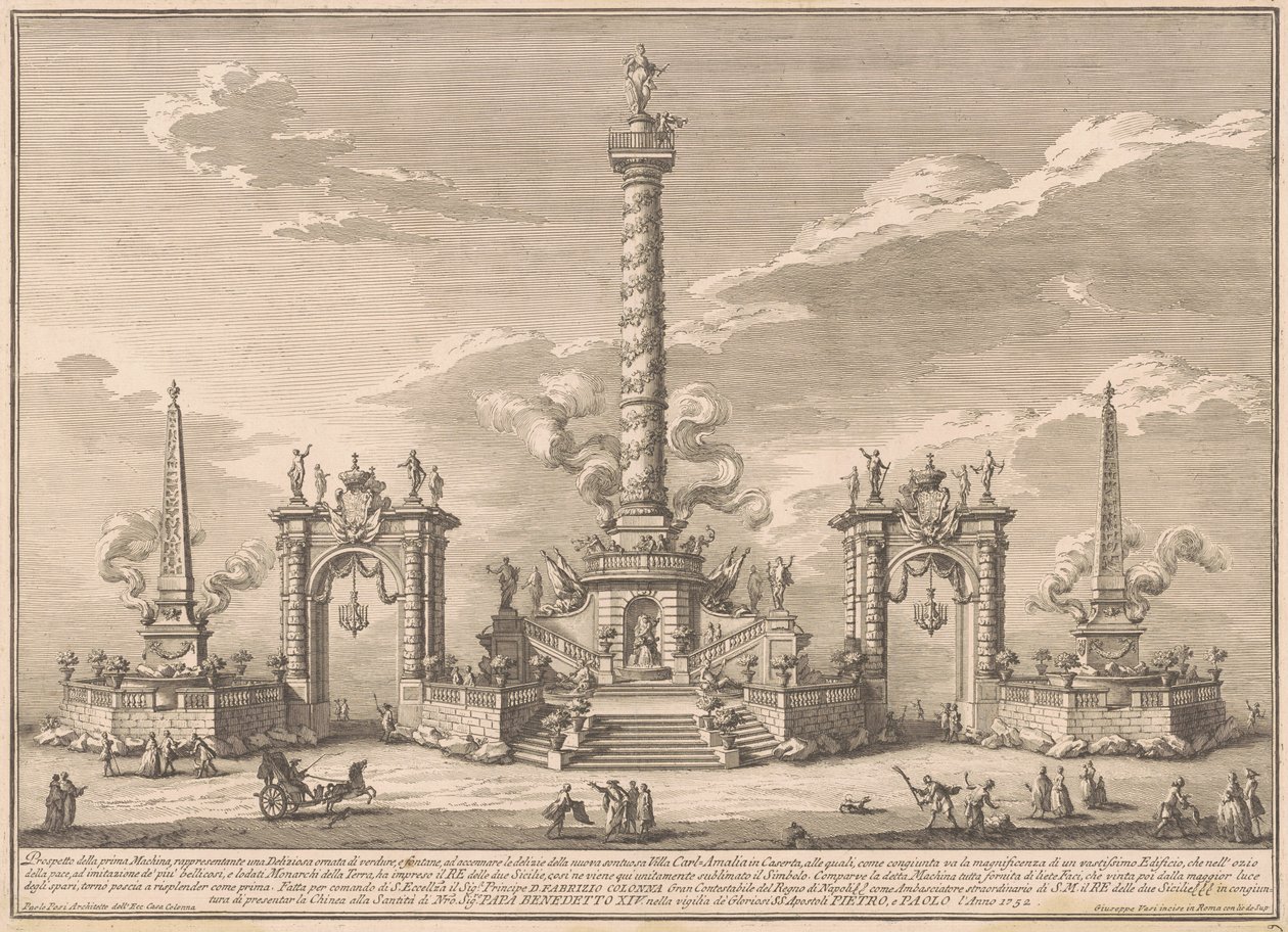 Prima Macchina Kiinalle vuodelta 1752: Deliziosa, joka viittaa Villa Carl