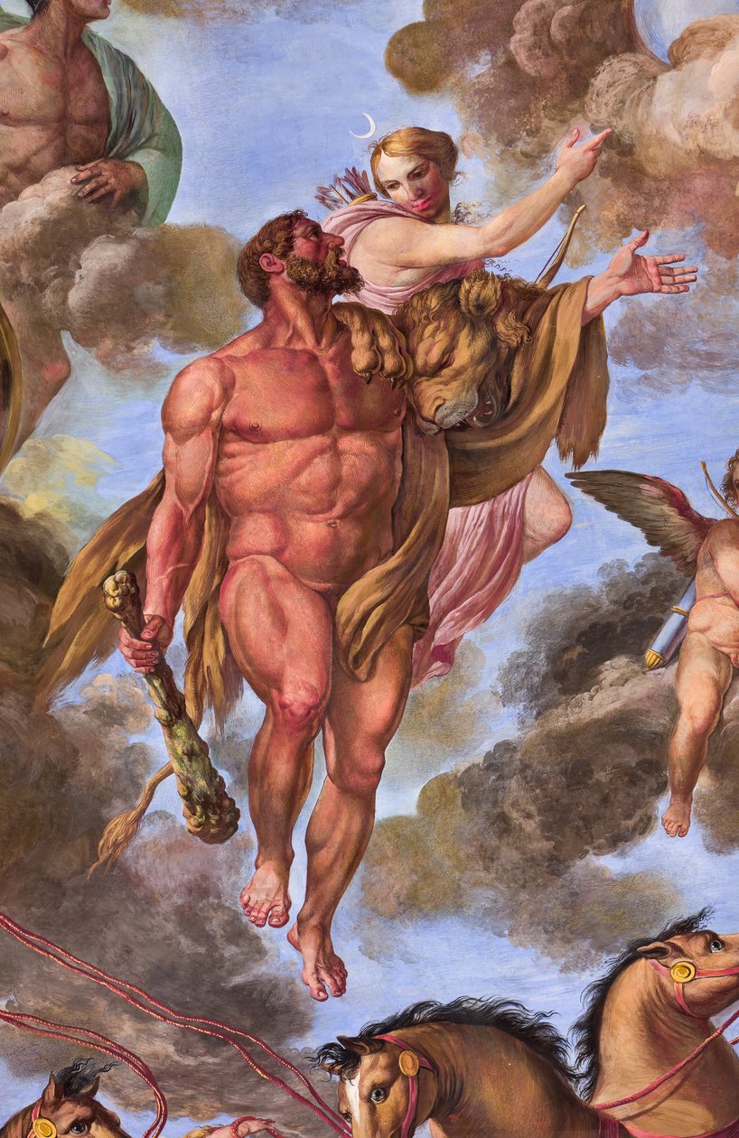Yksityiskohta Artemista, Apotheosis of Hercules tekijältä Giuseppe Velasco