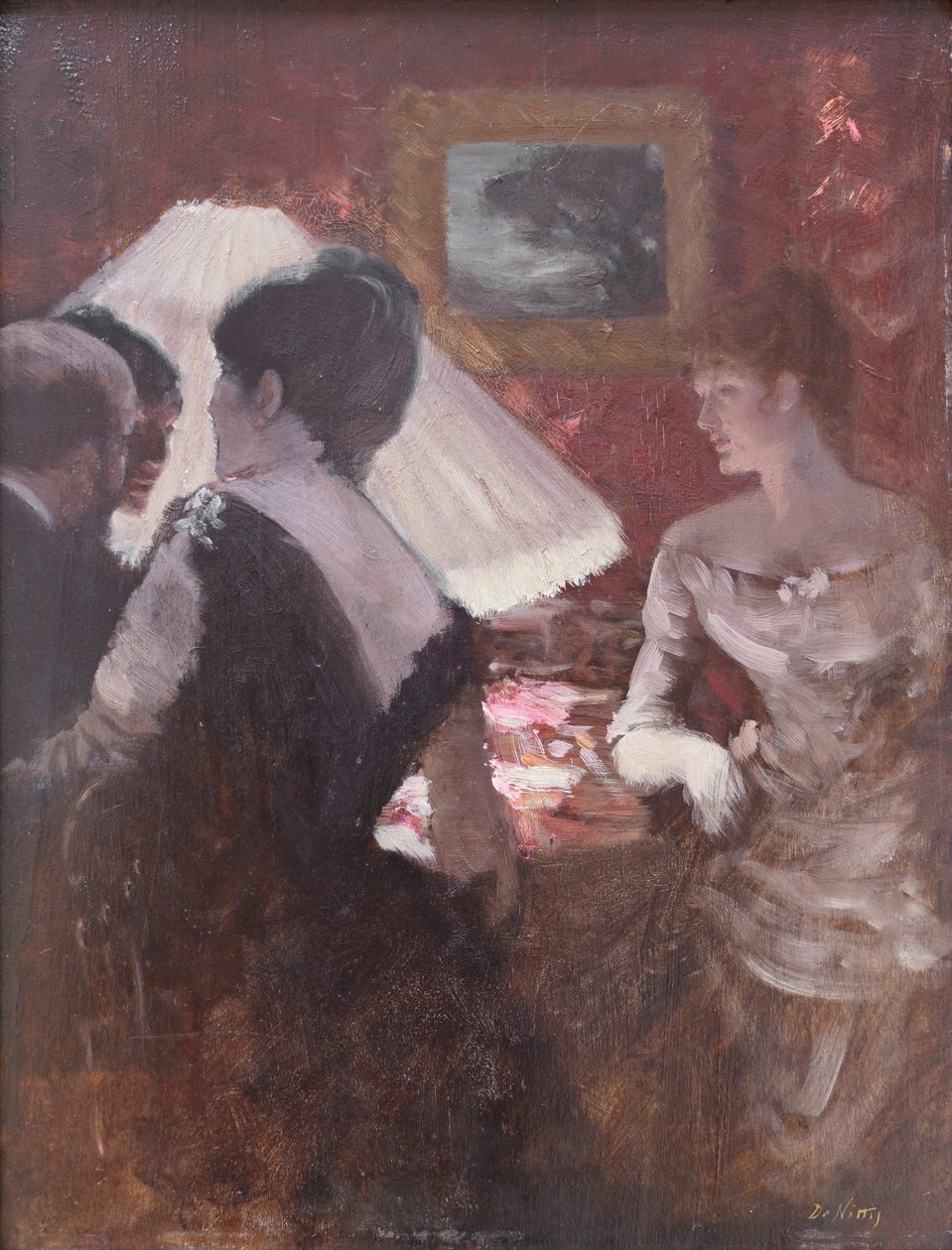 Lampunvarjostimen ympärillä tekijältä Giuseppe or Joseph de Nittis
