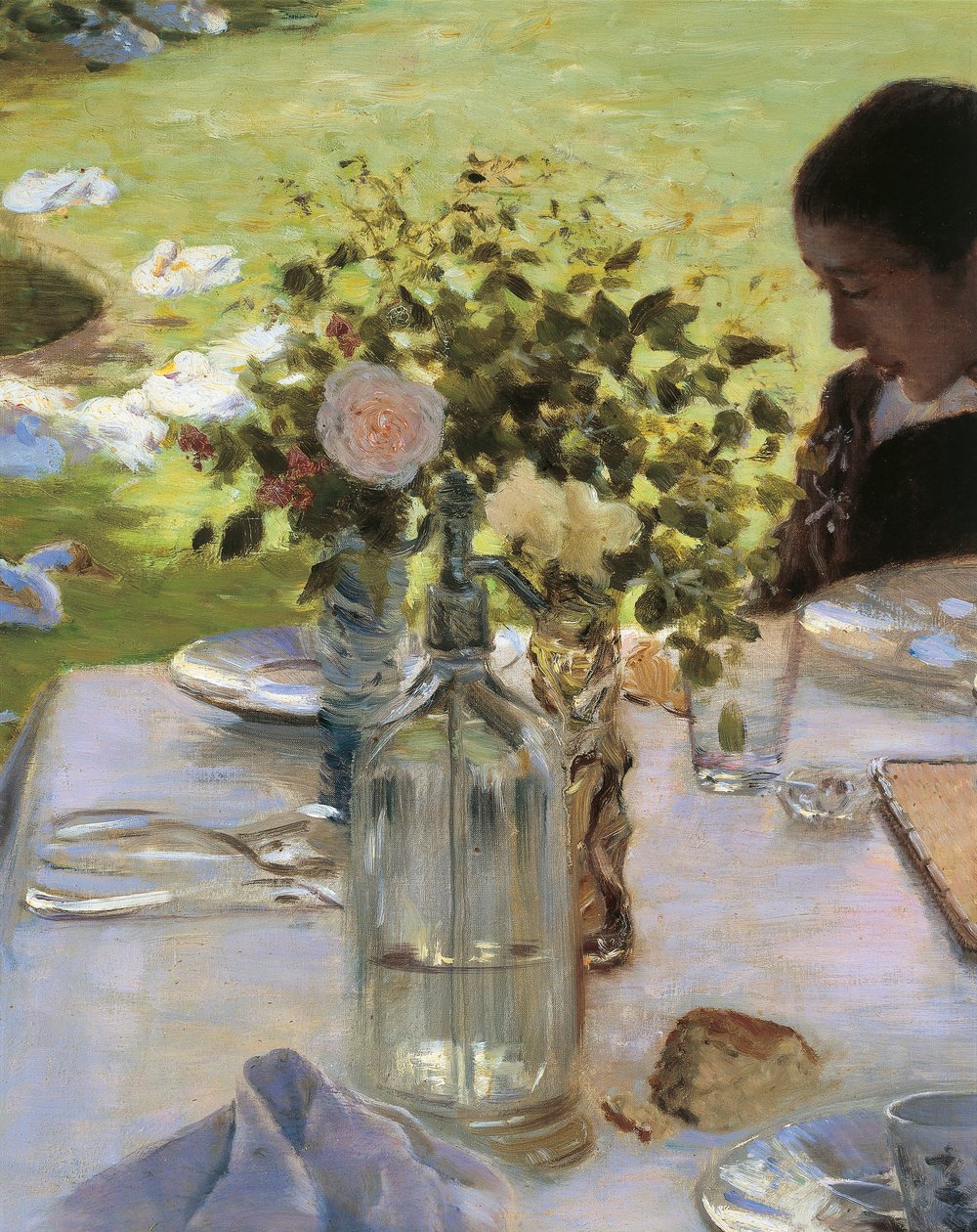 Aamiainen puutarhassa tekijältä Giuseppe or Joseph de Nittis