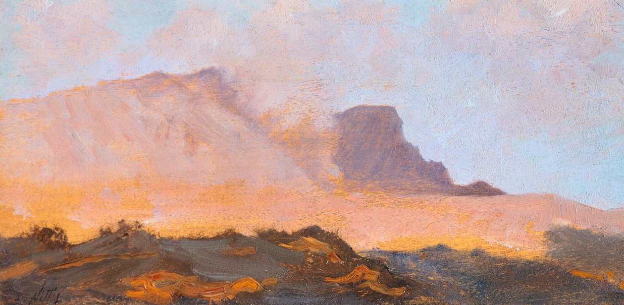 Vesuvius-vuoren fumaroli, noin 1871, kirjoittanut Giuseppe De Nittis (1846-1884), öljy kankaalle tekijältä Giuseppe or Joseph de Nittis