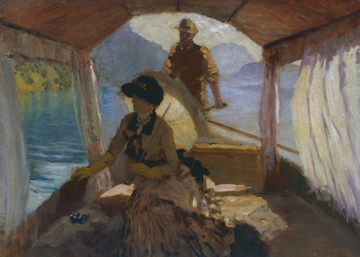 Luzernjärvellä tekijältä Giuseppe or Joseph de Nittis